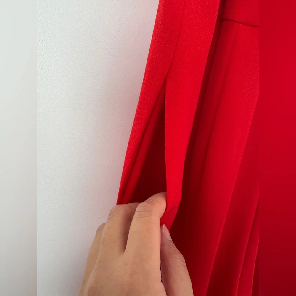 Donna Ricco Red Halter Jumpsuit, Size 16 - NWT - Picture 4 of 10